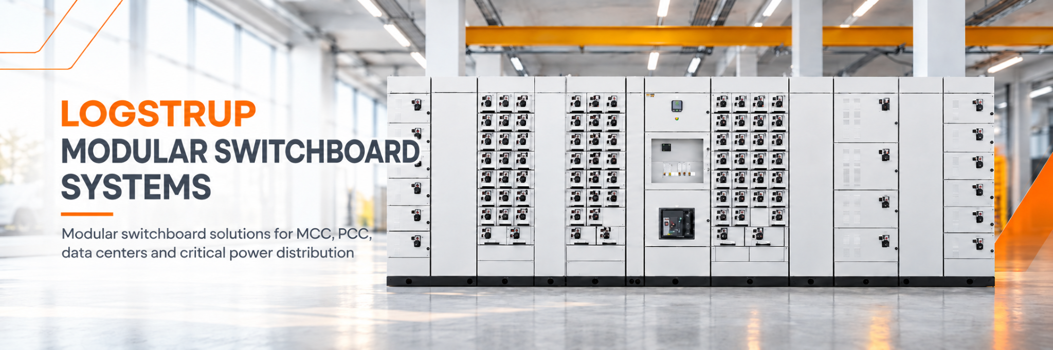 Logstrup modular switchboard systems for MCC, PCC, data centers and critical power distribution